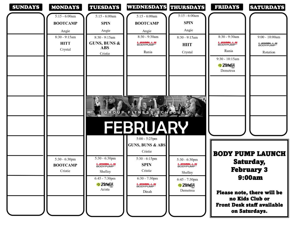 Spartanburg Calendar 10 Star Fitness